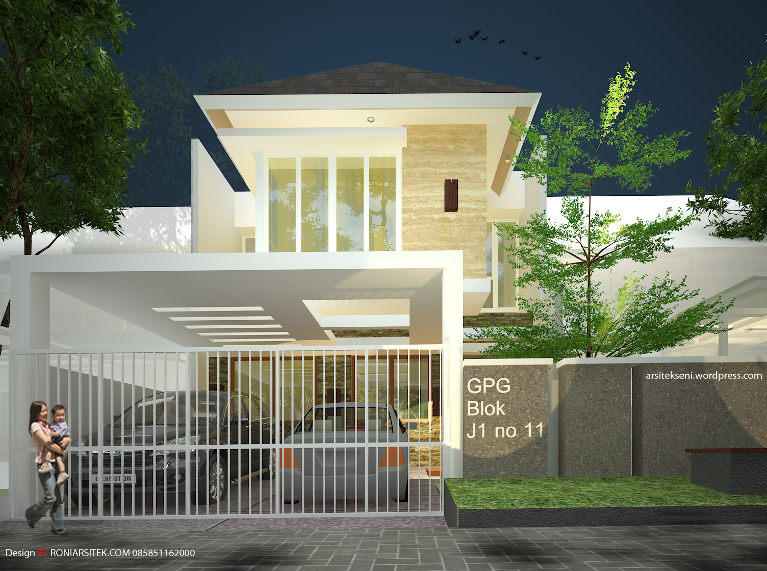 Gambar Desain Rumah 8x20 Informasi Desain dan Tipe Rumah